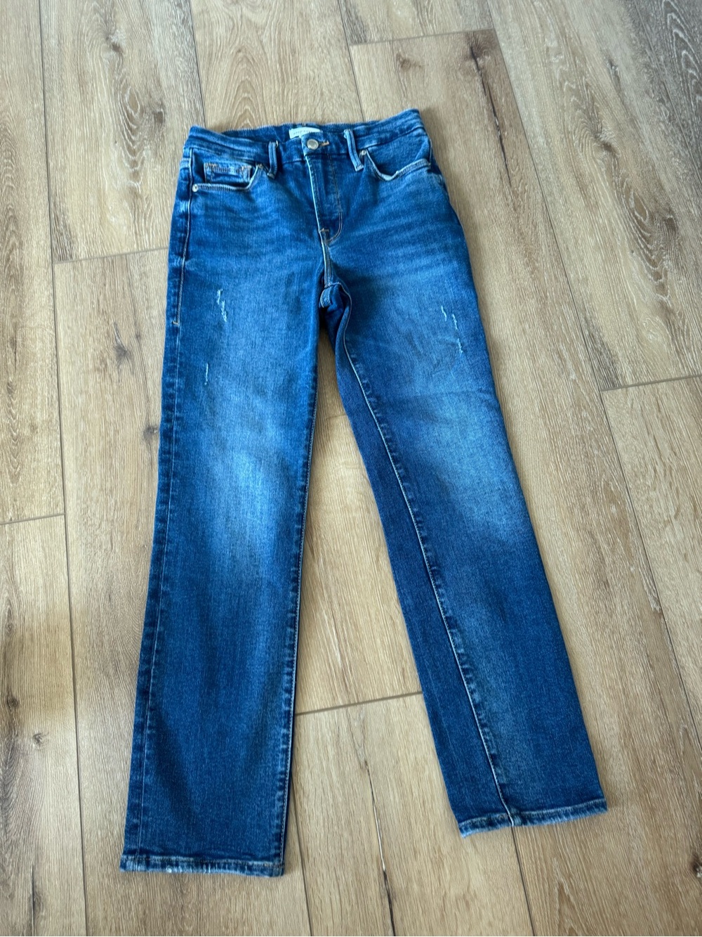 Good American Good Legs Straight denim jeans size 0 / 25 INDIGO271